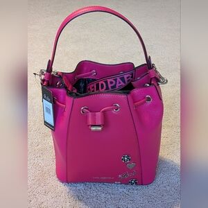 Karl Lagerfeld Fuschia Pink Shoulder Bag. New With Tag
